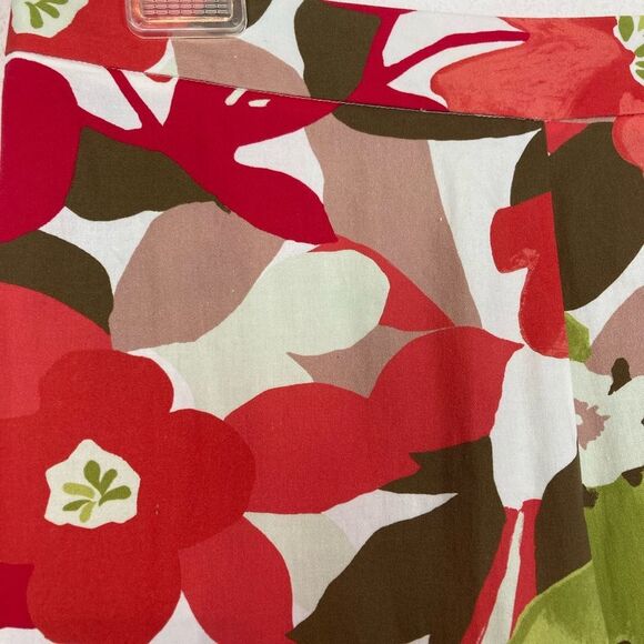 Natori Tropical Asian Floral High Rise Straight Leg Pants luxury fabric - Picture 3 of 8